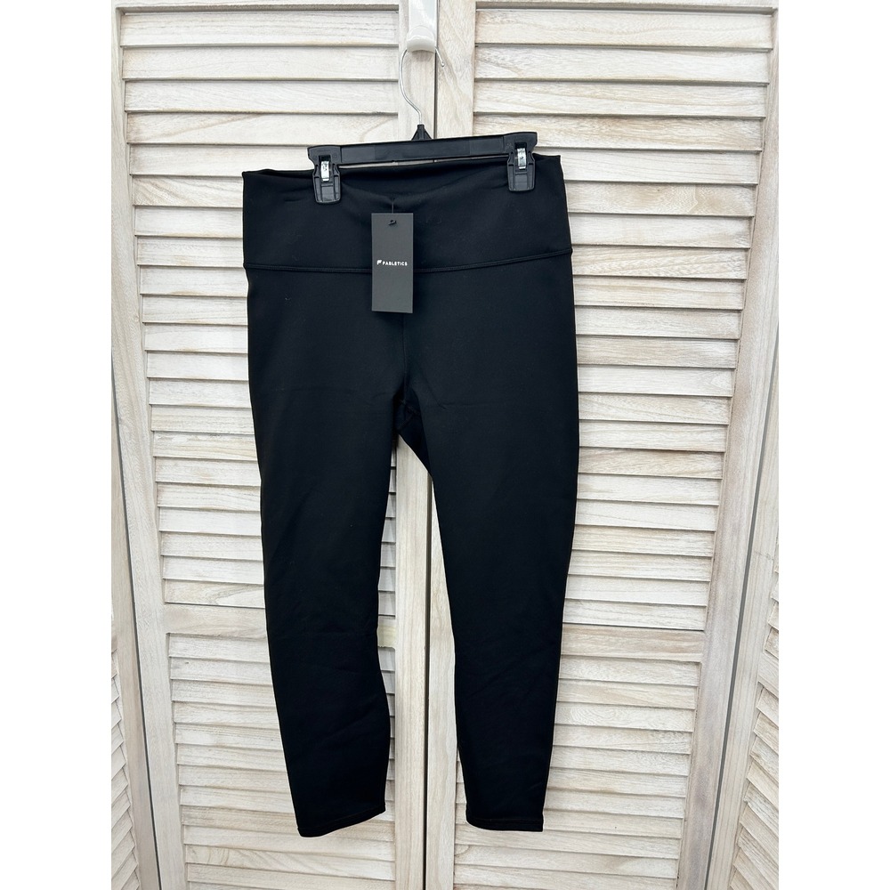NWT Fabletics Power Hold Leggings L Black 7/8 Length High Waisted Compression